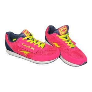 KangaROOS Women's Pink Neon Sneakers Size 9.5 Shoes Retro Y2K Vibe